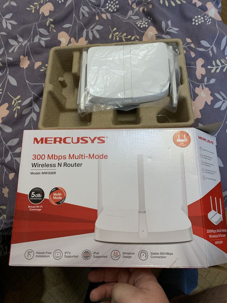 Wifi роутер Mercusys MW306R 300mb