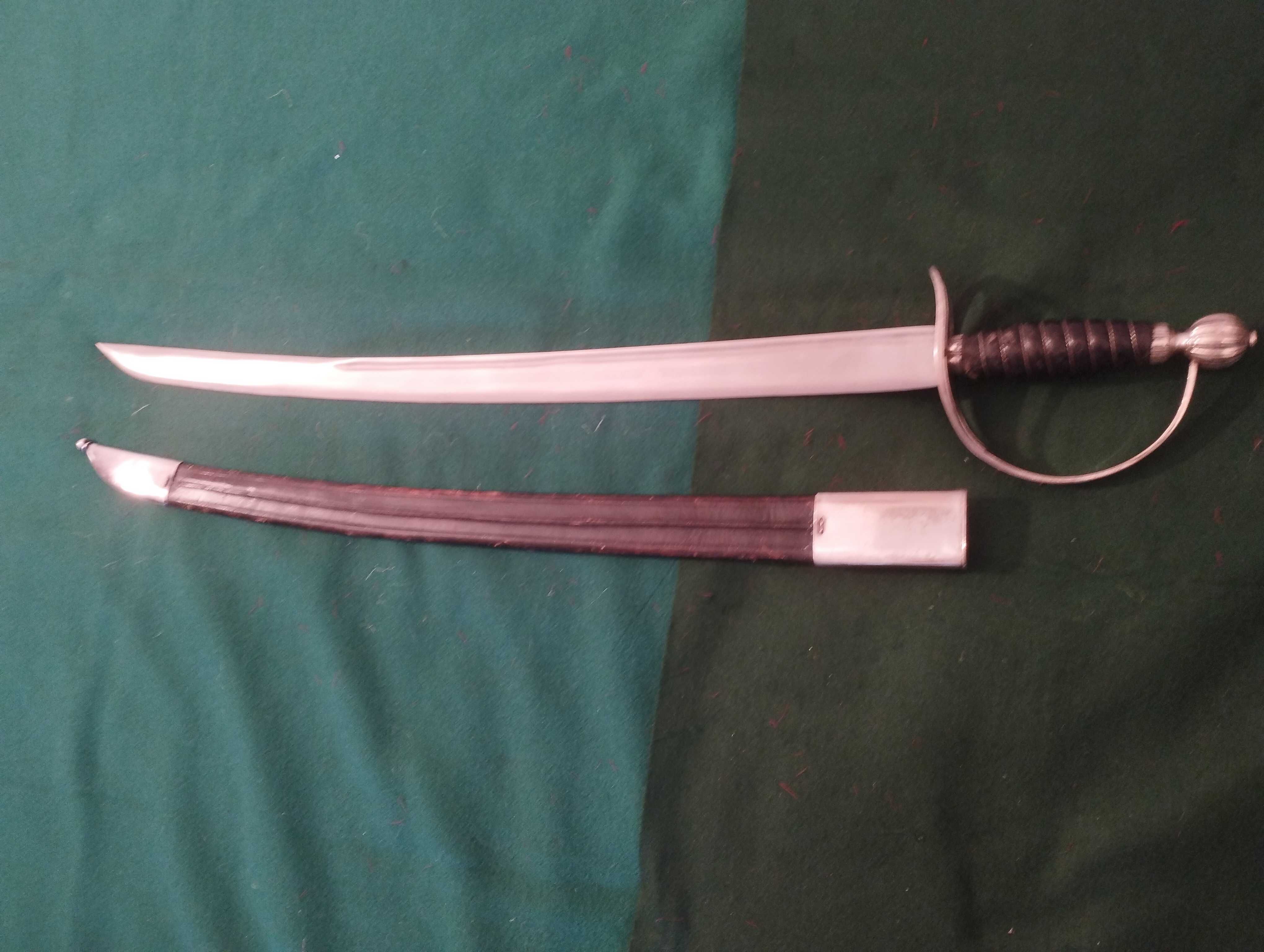 Sabre curto de oficial inglês, por volta de 1775/1780