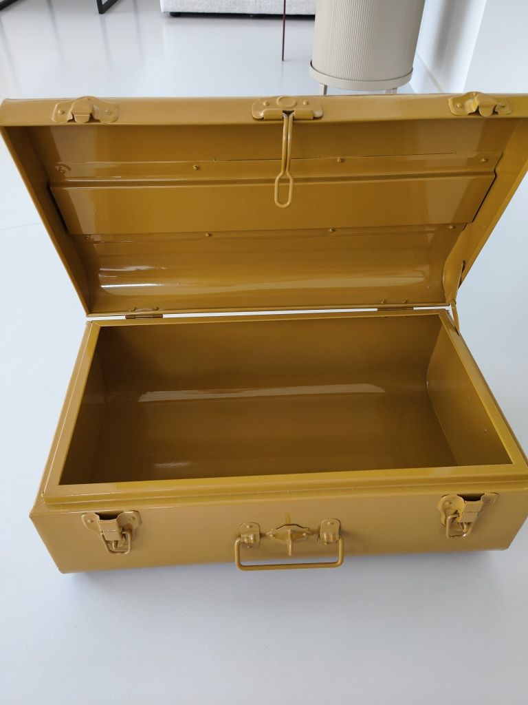 Metalowa skrzynia kufer pudełko pojemnik organizer Zara Home
