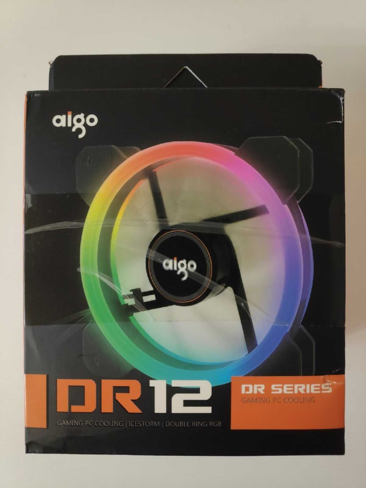 Комплект вентиляторов Aigo DR12 KIT, 120 мм, 1200rpm, 6-pin, 4шт, ARGB