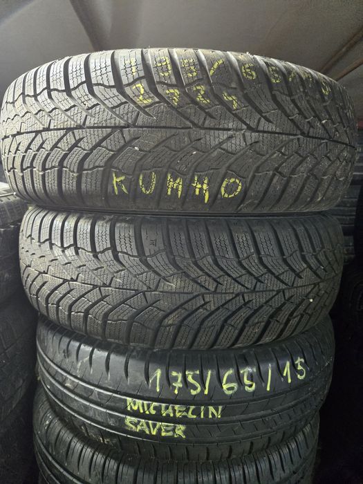 2x opona zima 195/65/15 91T Kumho WinterCraft Wp52 dot2724 8mm
