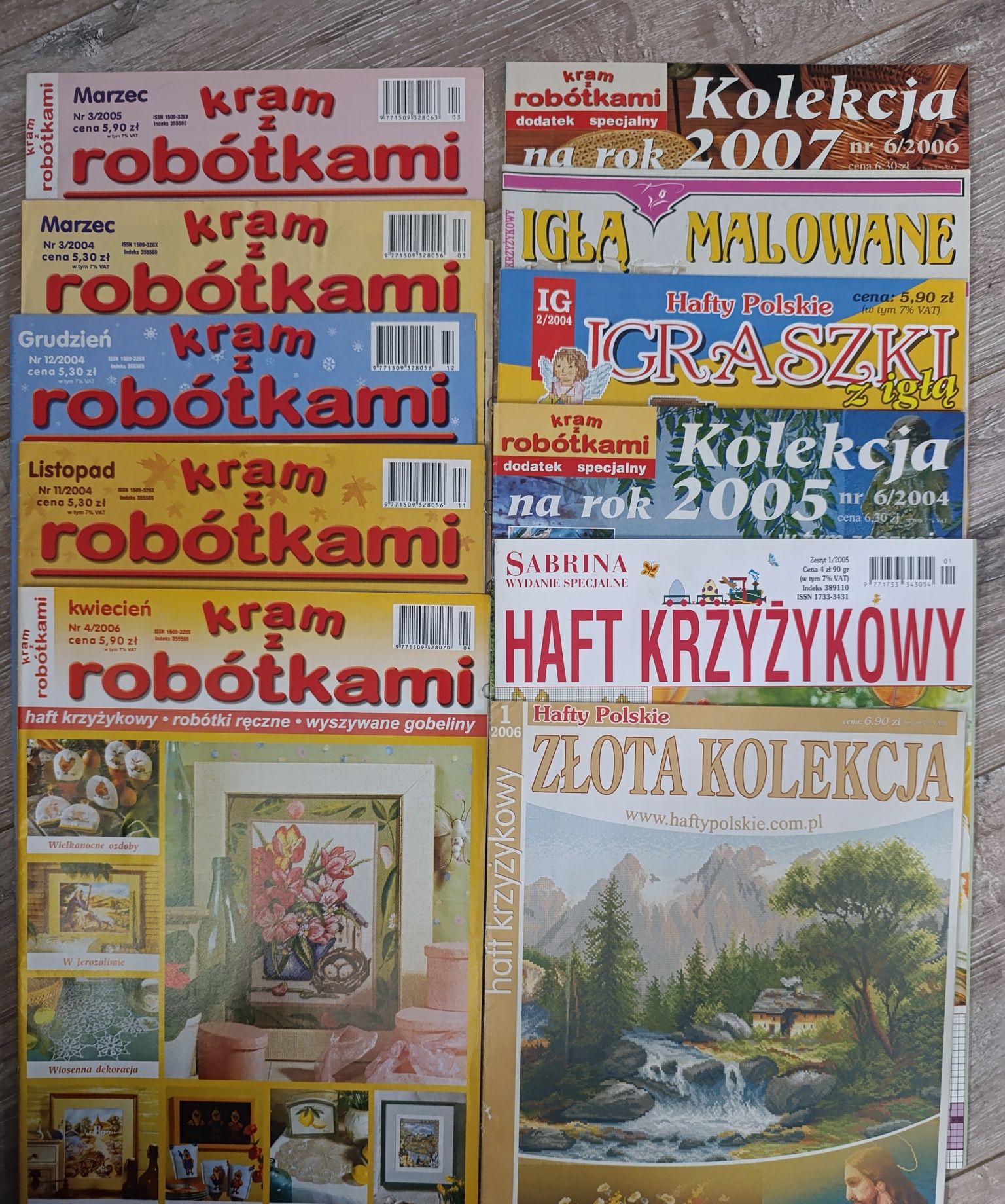 Hafty Polskie haft krzyżykowy itp + gratis