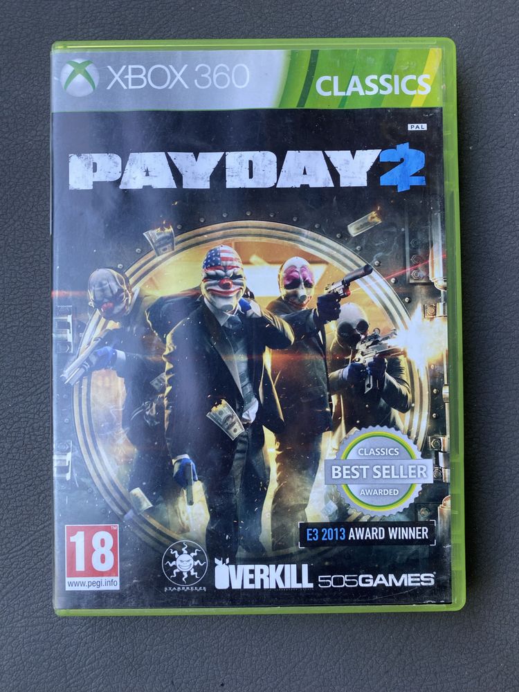 Gra Pay Day 2 Xbox 360 X360 pudełkowa na konsole strzelanka