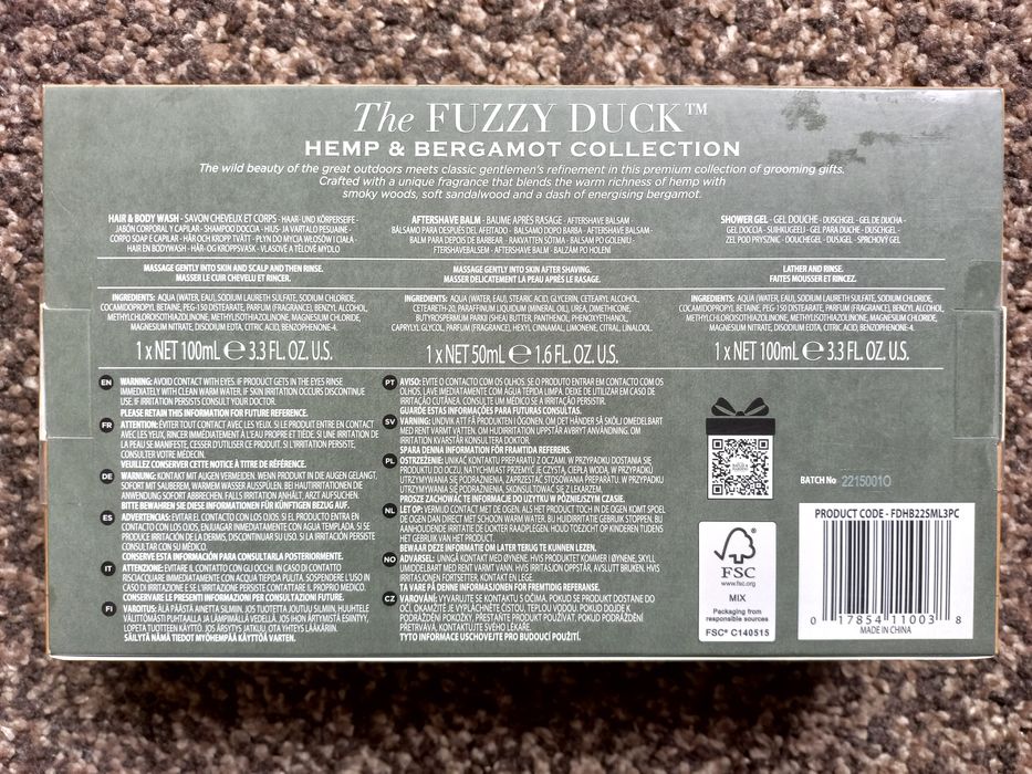 Coffret Rituals, The Fuzzy Duck, Homem (gel, cuidados pele)