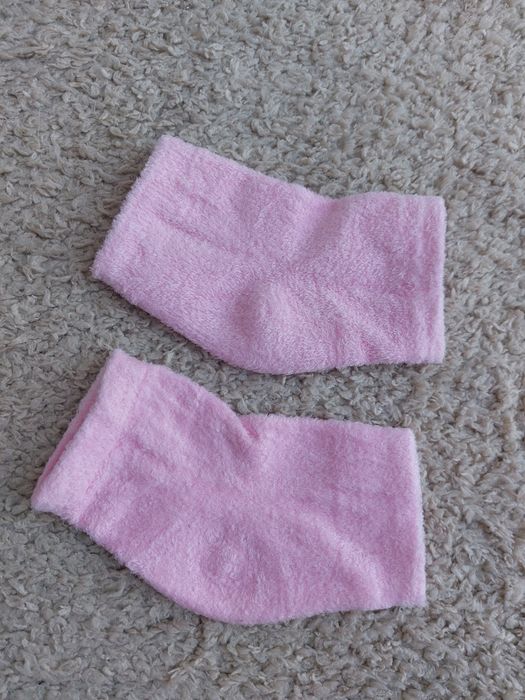 Nowe różowe skarpetki bez palców joga/pilates