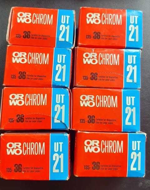 ORWO CHROM UT21 klisze pozytywowe - slajdy przeterminowane