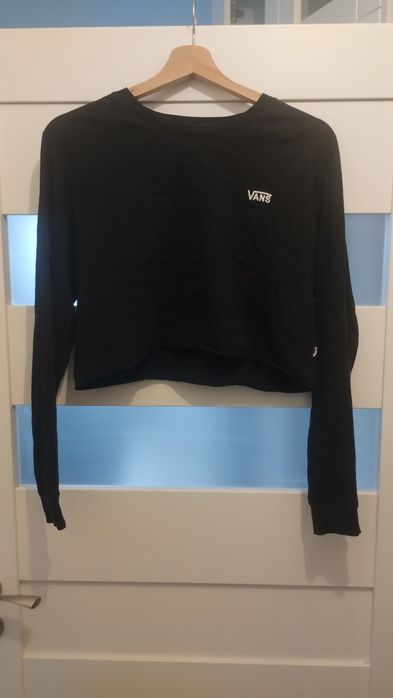 Bluzka Vans crop top rozmiar M kolor czarny/granatowy