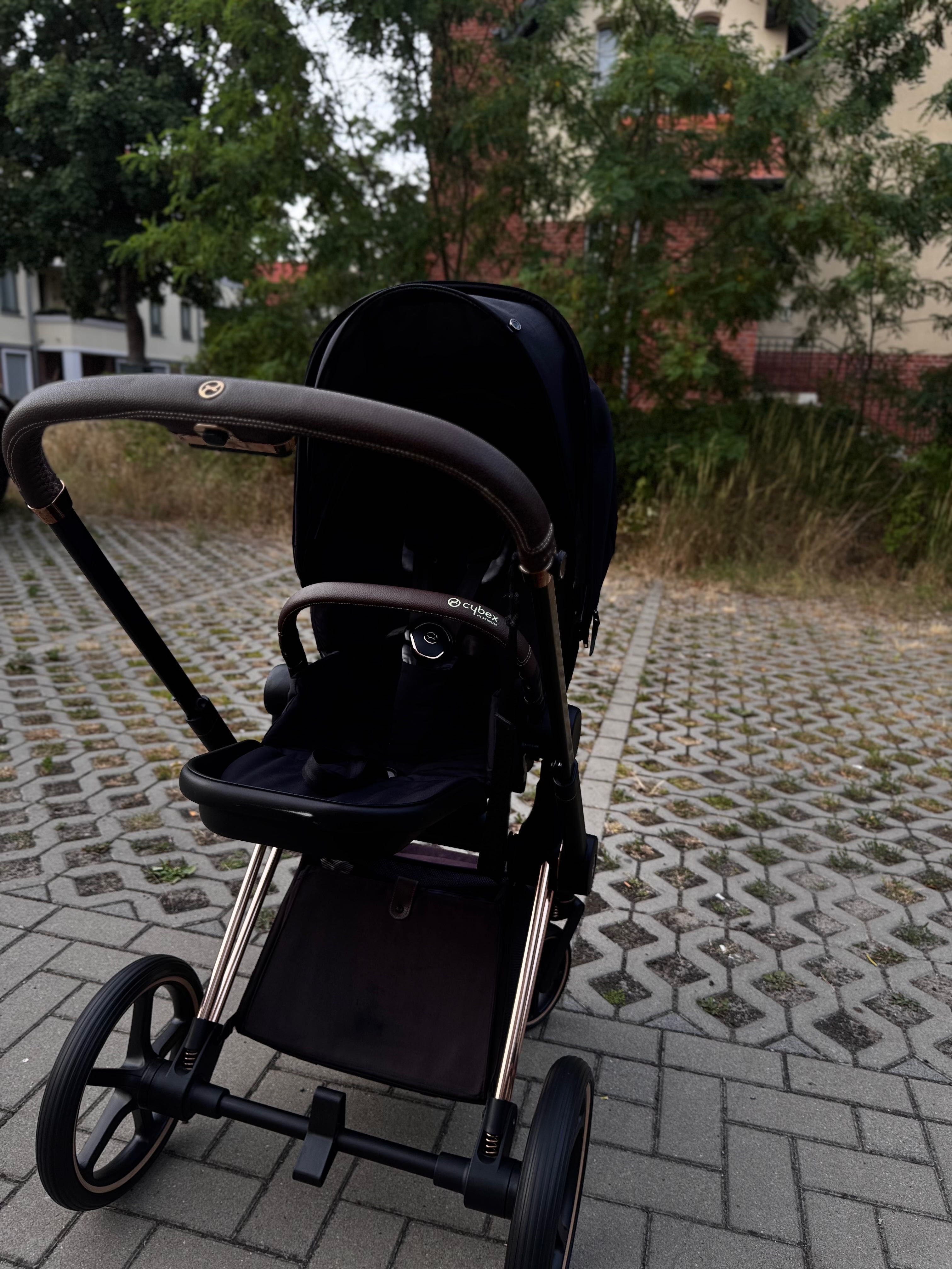 Cybex Priam 4 Deep Black Rose Gold