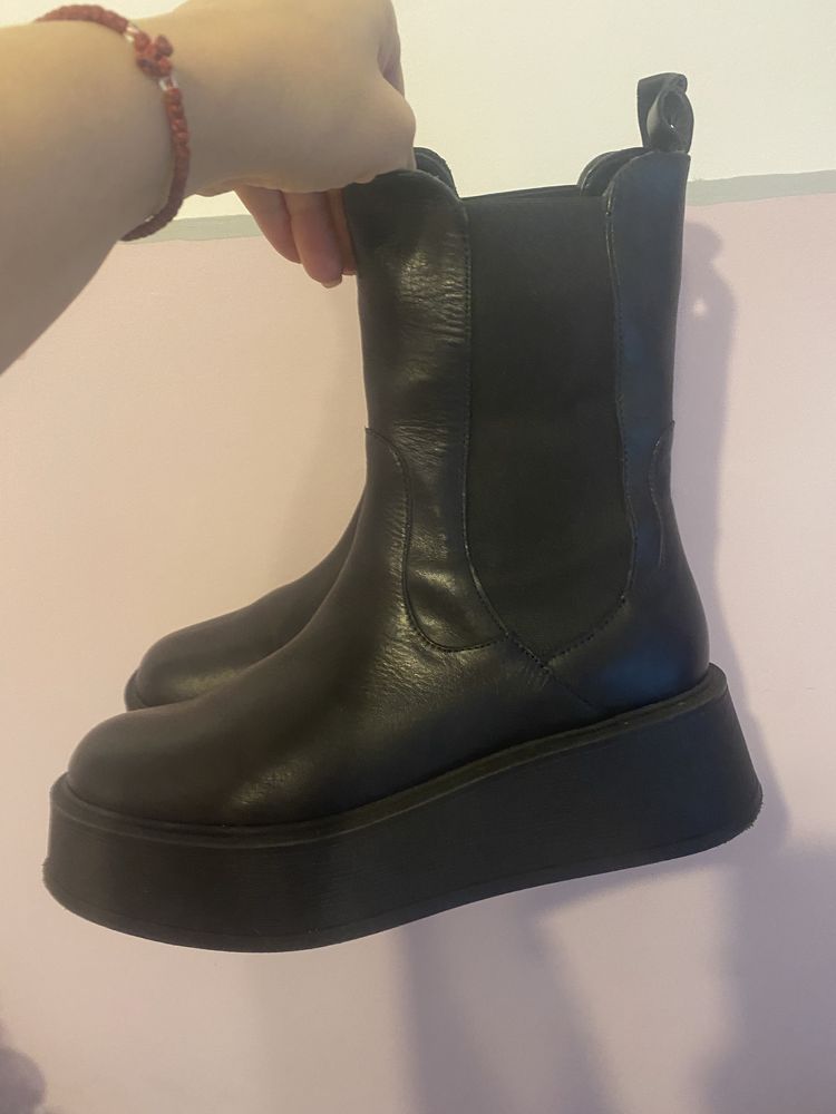 skórzane buty , jak nowe