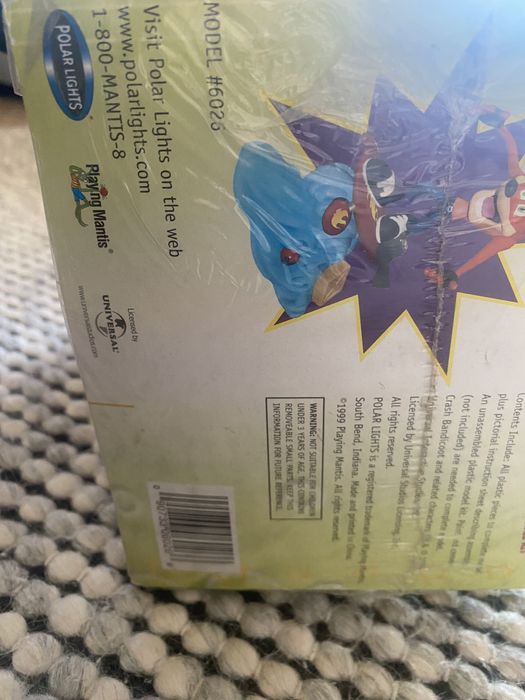 Crash Bandicoot  figurka Polar Lights 1999r Unikat