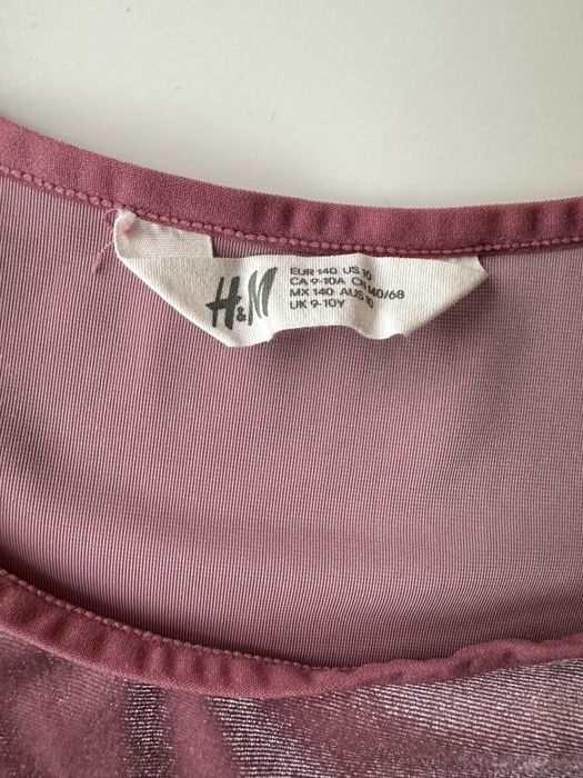 Macacao h&m veludo rosa velho tamanho 9-10