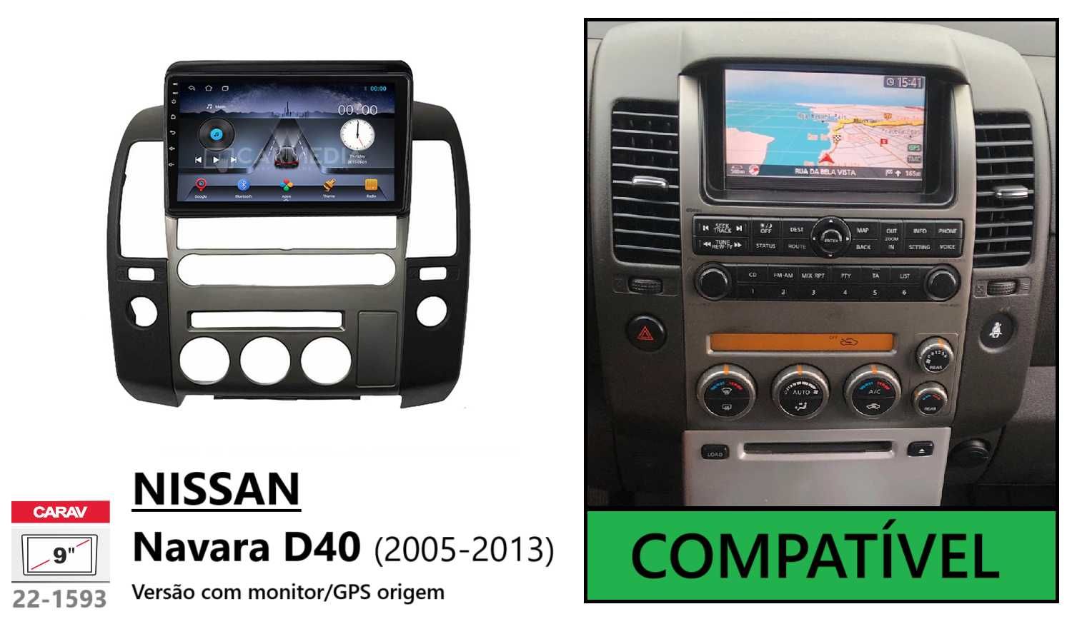 Rádio 2DIN • Nissan NAVARA • D40 / D23 / NP300 • Android 4+32GB