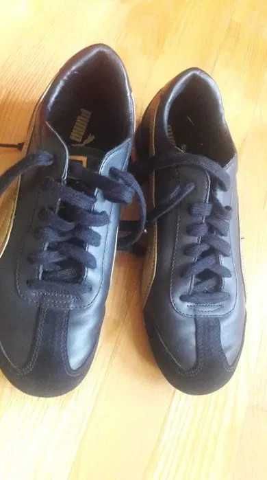 Adidasy sportowe Puma 37 czarne +złote