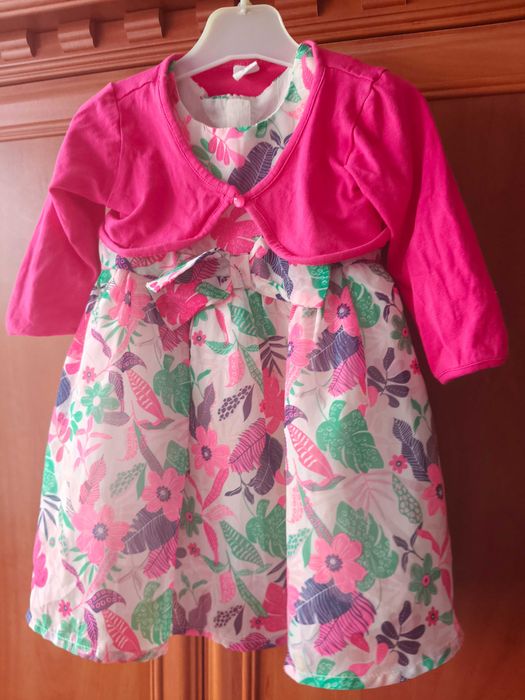 Sukieneczka + różowe bolerko dla dziewczynki rozmiar 80 smyk