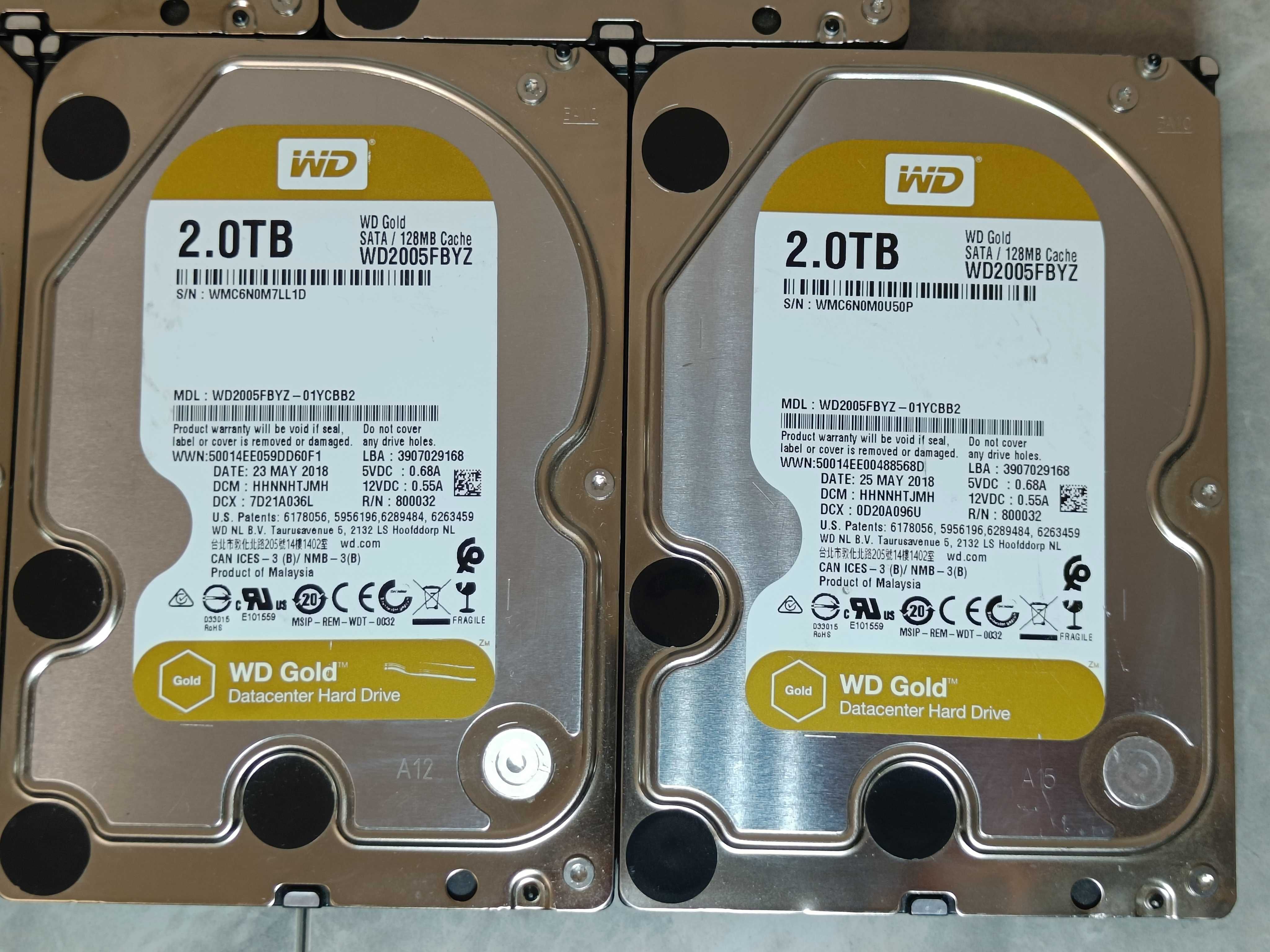 Хард Диск HDD Western Digital GOLD 2 TB 7200RPM 128mb CASH WD2005FBYZ