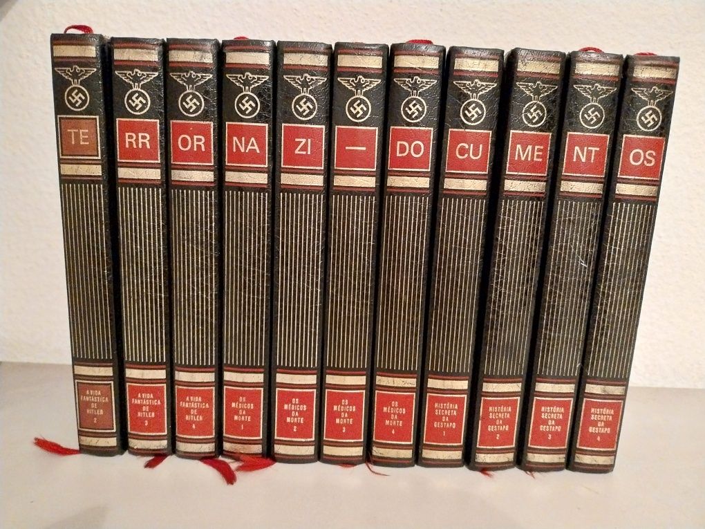 Coleção de 12 livros "O Terror Nazi - Documentos