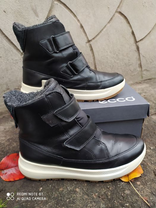 Ecco 39 ботинки на дівчинку зимові сапоги теплі чоботи черевики ессо