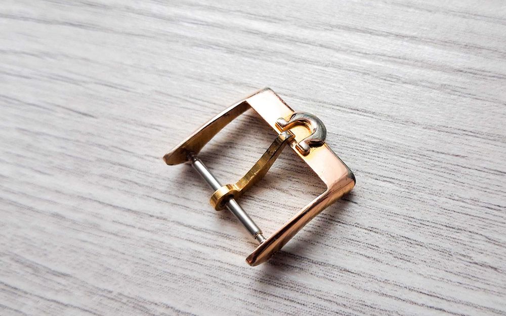 oryginalna klamerka do zegarka omega 16mm seamaster geneve de ville