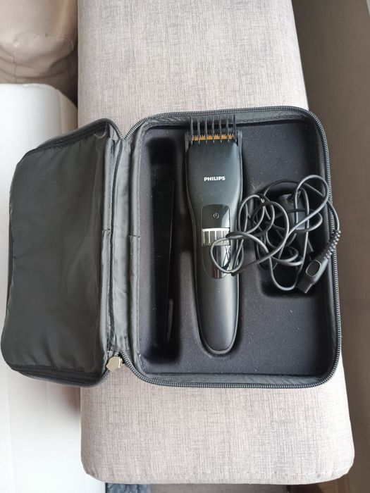 Tytan:maszynka do strzyżenia Philips QC5375+etui/grzebień/2x pędzelek