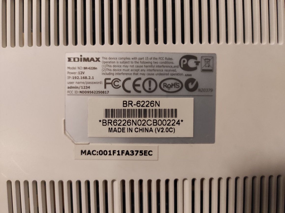 Router EDIMAX BR6226N