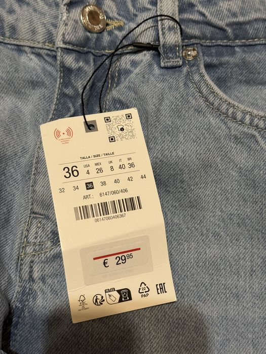 Джинси Zara 36р/38 Wide LEG