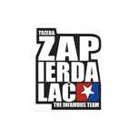 3x Naklejka/wlepka Infamous Team // Trzeba Zap - Biala