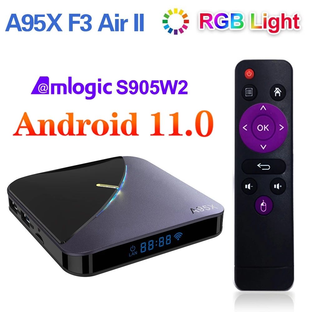 NOVIDADE TVbox com o novo android 11/4 GB/32GB nova com RGB light