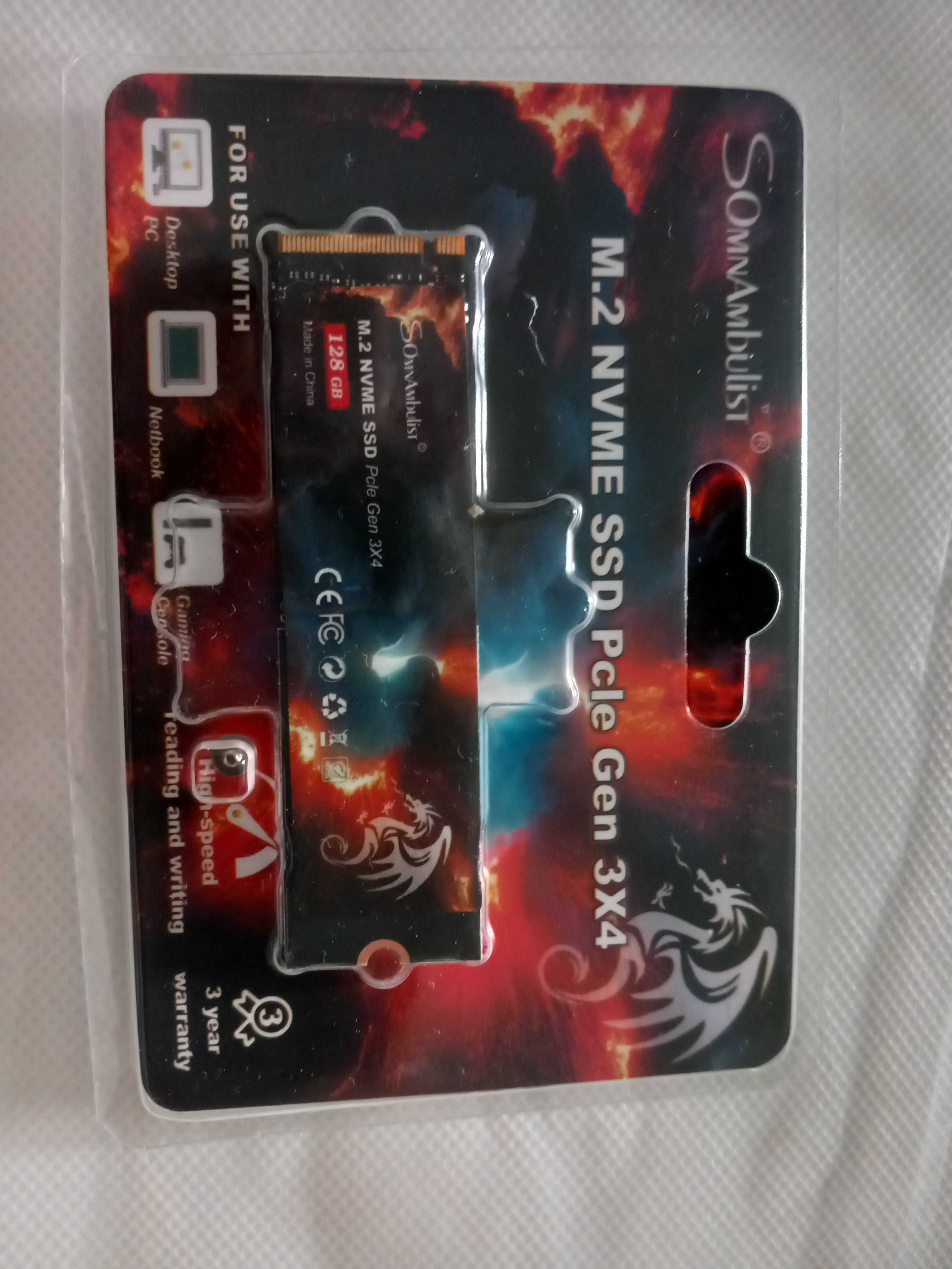 M.2 NVME SSD 128GB  NOVO Disco