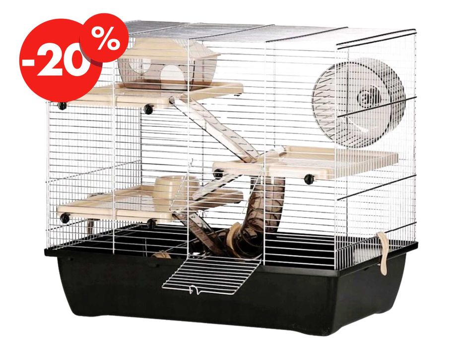 Metalowa Klatka Dla Chomika Gryzoni Myszy Myszoskoczka 50x33x45 OKAZJA