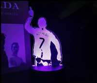 Lampka 3D led Cristiano Ronaldo 7 CR7 prezent real madryt