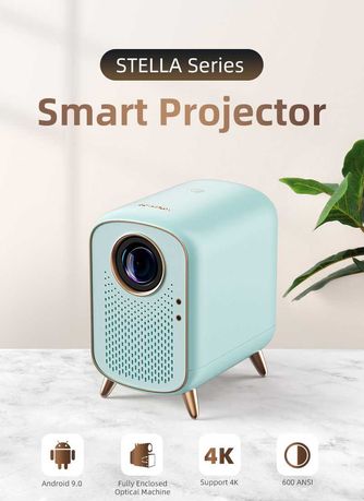 Przenośny projektor Panda Stella 1080P Smart WiFi 8000 lumenów