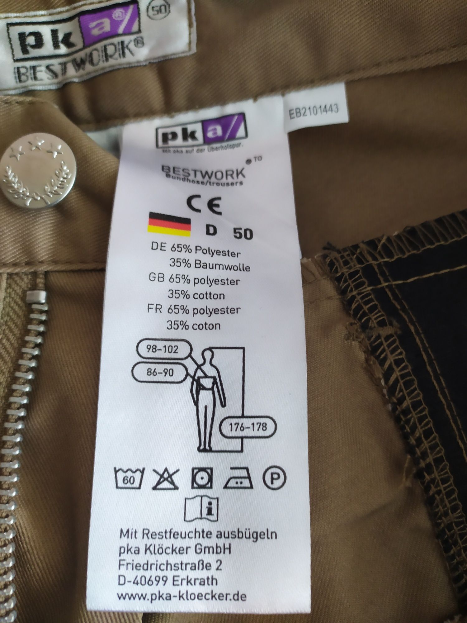 Spodnie robocze niemieckie