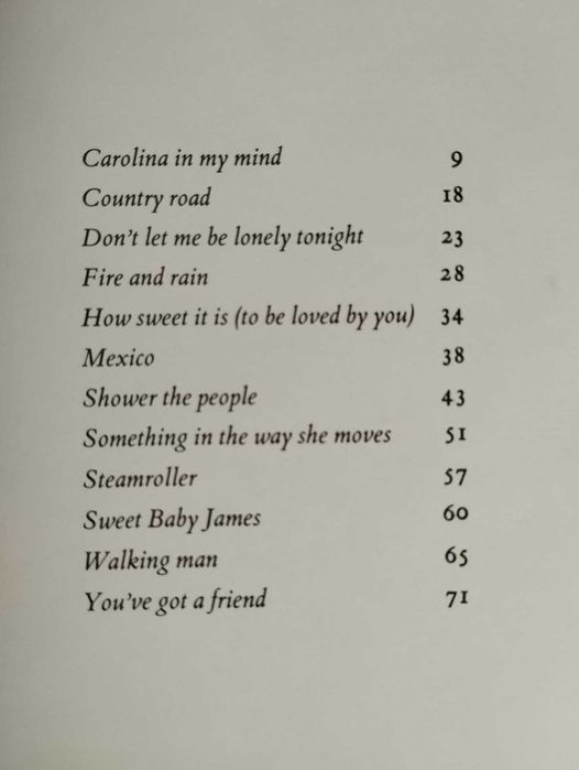 Partituras James Taylor, Greatest Hits