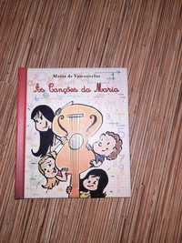 Livro com CD infantil "As Canções da Maria", de Maria Vasconcelos.