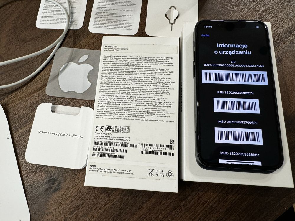 iPhone 13 mini 512 GB midnight - pewne źródło bez blokad