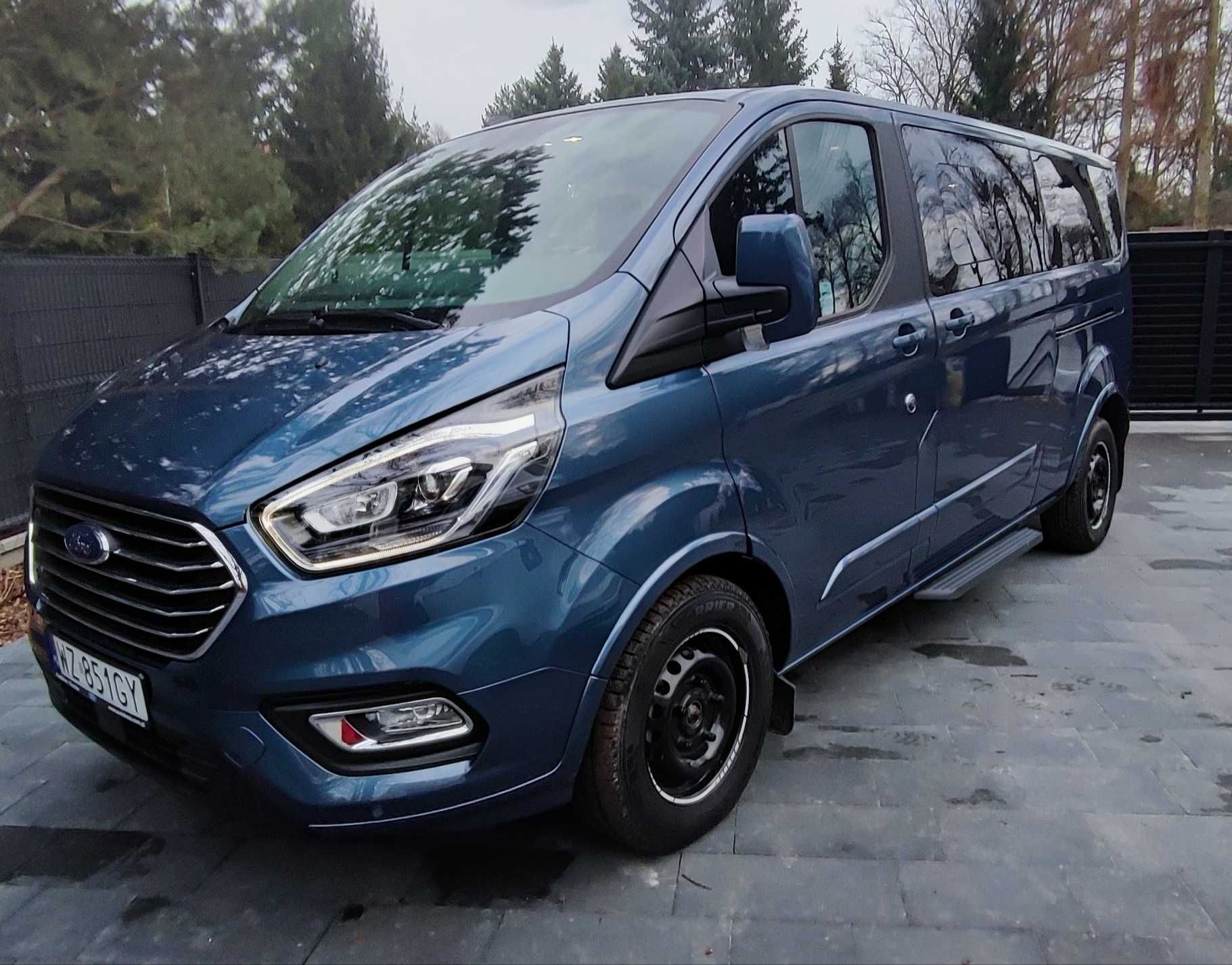 Nowy Bus 8-osobowy FORD TURNEO CUSTOM WYNAJEM wolne terminy WAKACJE