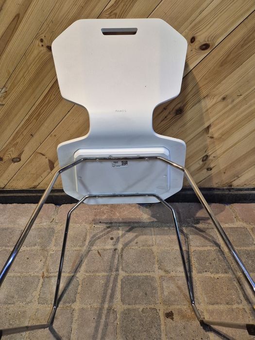 8x Krzesło nowoczesne FAMEG drewno+metal | Kuchnia | Biuro | Bistro