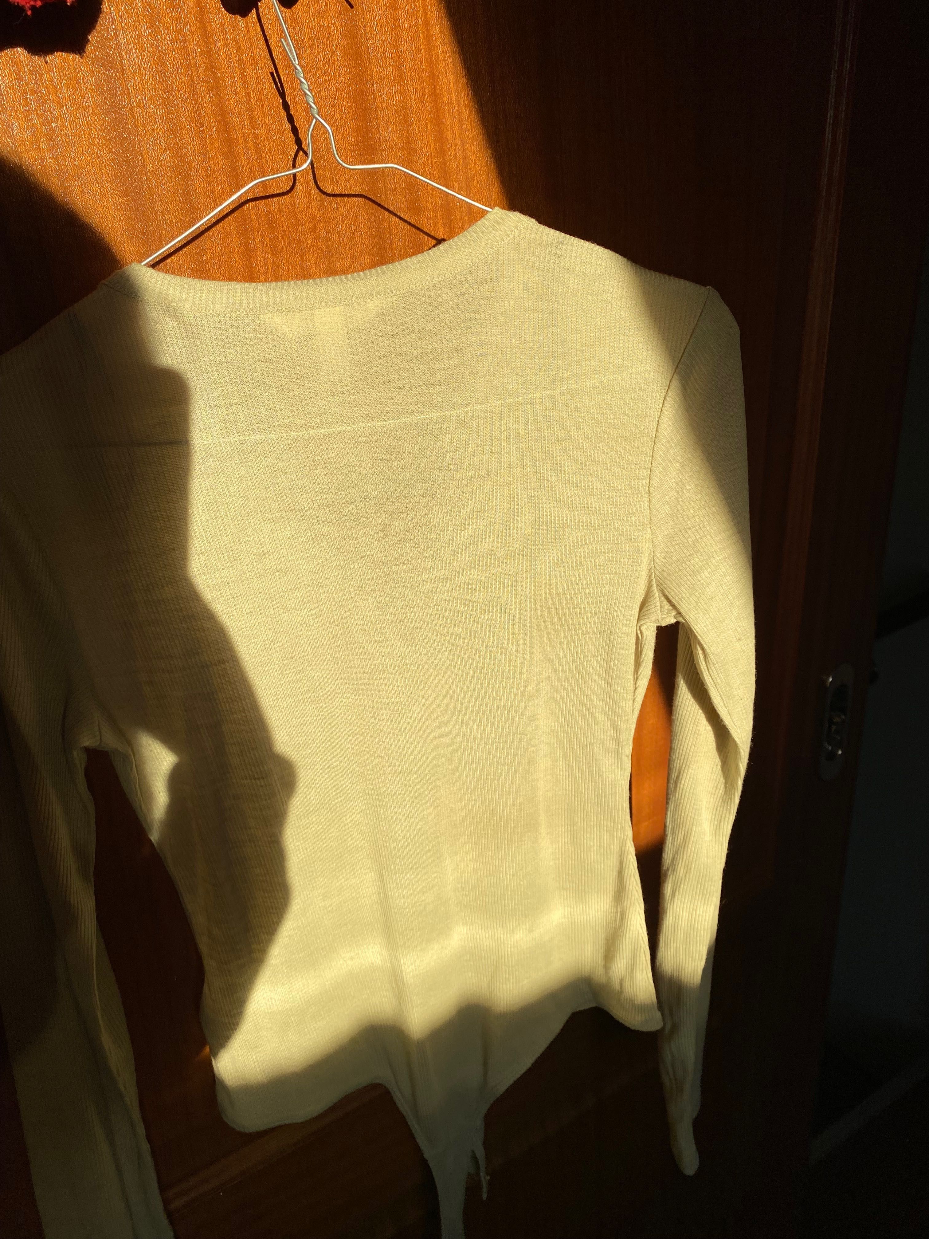 Body H&M pistacjowe damskie długi rękaw
