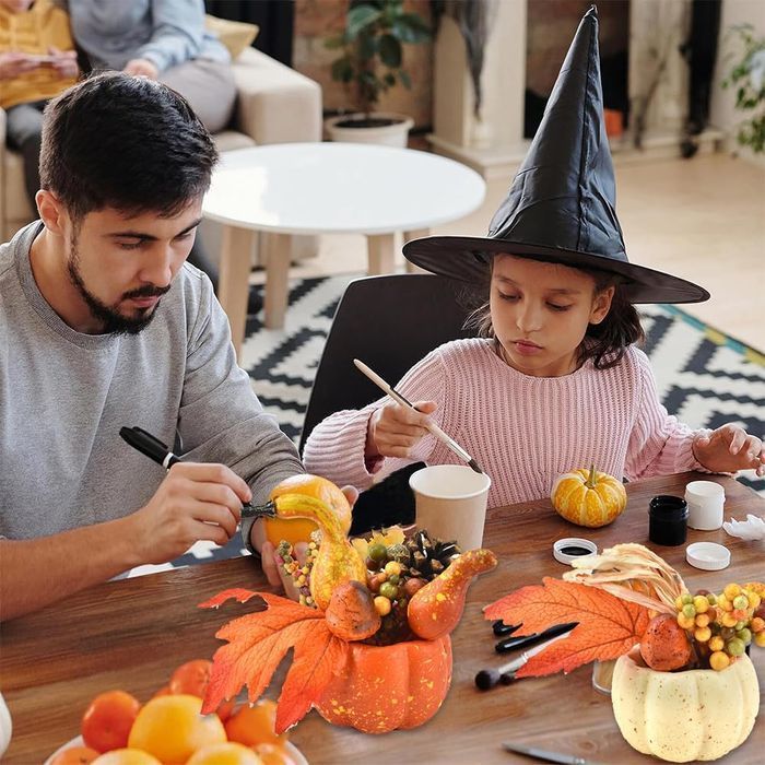 ZOOMPIL Sztuczne Plastikowe Dynie na Halloween 2 sztuki