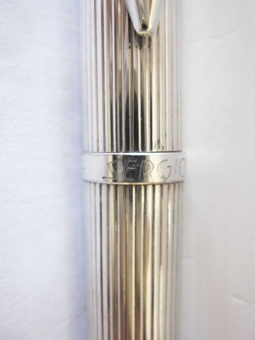 vintage caneta de tinta permanente  Sergio Zatti com banho de prata