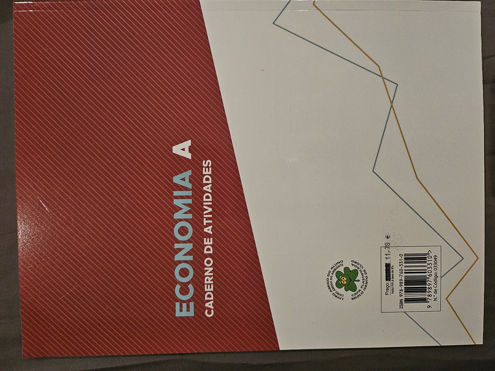 Livro escolar de economia 10 ano ( manual + livro exercícios) Estado:N