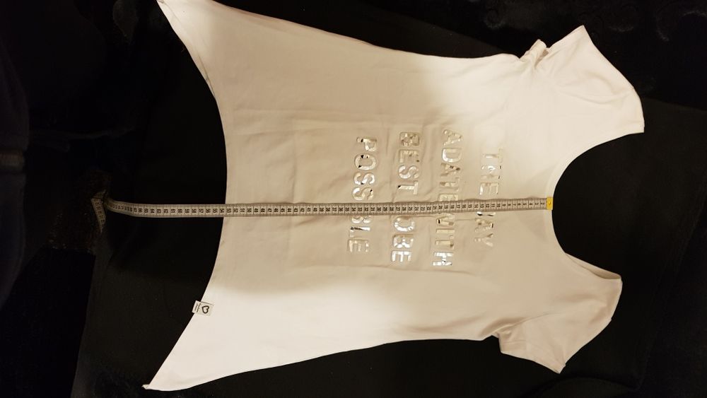 T-shirt,bluzka damska biała