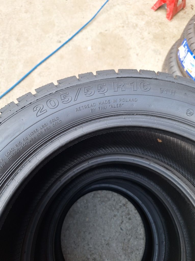 Nowe Opony zimowe nalewane 205/55r16 bieżnikowane 195/65r15  3 lata gw