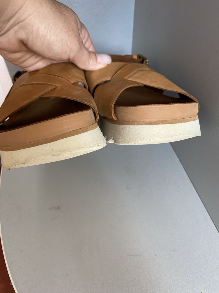 Timberland сандалии сланцы на платформе 37р