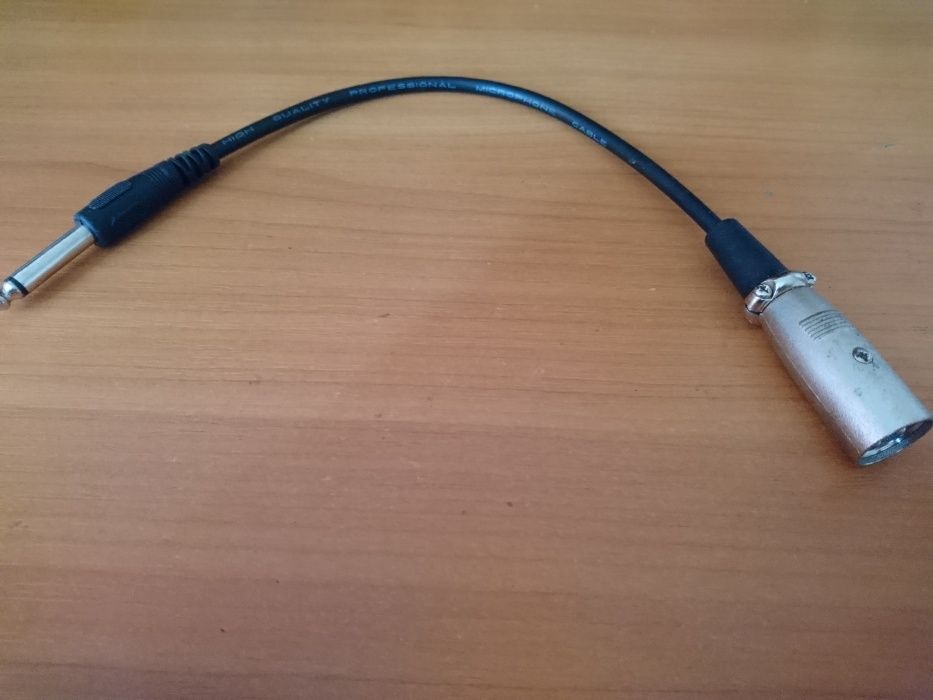 Микрофонный инструментальный шнур кабель Jack 6,3 на XLR Джек на XLR