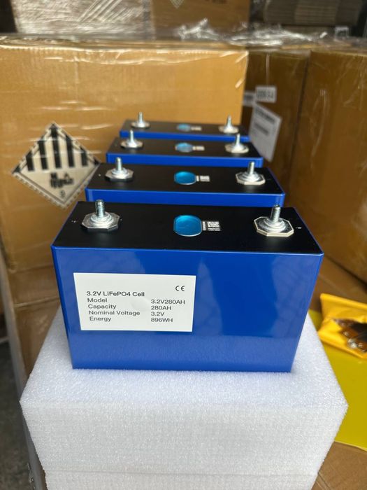 Акумулятори LiFePO4 280 ah 3,2 v 314 ah EVE акуми ячейки ціна за 4 шт