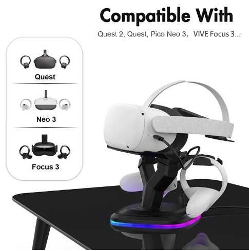 Stojak do ładowania VR do Oculus Quest 1/2 Pico Neo 3 Focus 3