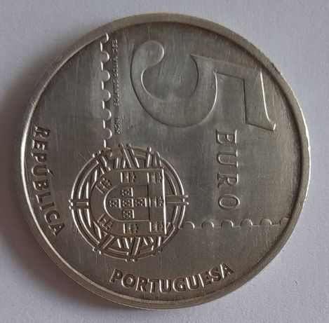 Moeda de 5€ dos 150 Anos do Primeiro Selo Português - 2003
