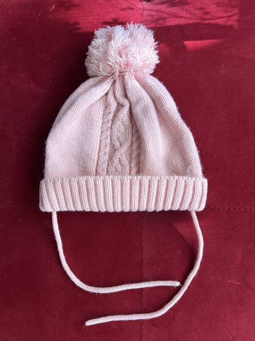 Różowa zimowa czapka rozm.86/92