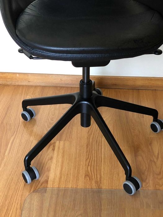 Cadeira HATTEFJÄLL Cadeira giratória c/braços, Smidig preto